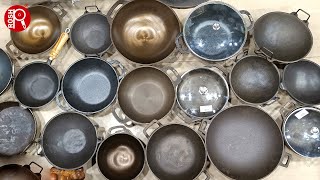 Best iron amp cast iron kadaiRosh Cookwares cast iron kadaiCast Iron cookware in Chennai [upl. by Lenuahs]