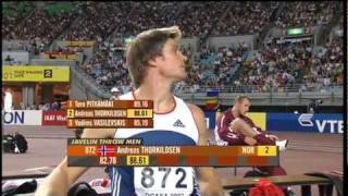 Mens Javelin Throw  World Championships 2007 Osaka  part 1 [upl. by Josi263]