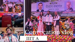 The Convocation Vlog IIIT Allahabad MBA convocationday [upl. by Hepzi]