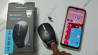 How to Connect ZEBRONICS ZEBJAGUAR Wireless Mouse to Android Phone [upl. by Norman]