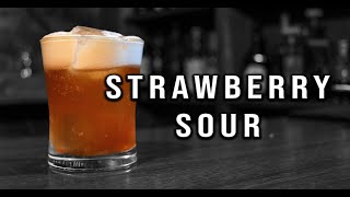 Strawberry Sour  Strawberry Drink Recipes  Booze On The Rocks [upl. by Shiff]