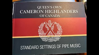 Queens Own Cameron Highlanders Of Canada Pipe Settings  Bannocks O Barley Meal [upl. by Mcnelly]