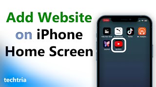 How to Add Website on iPhone Home Screen [upl. by Nerrat921]