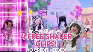 4 Free Glossy shader Roblox clips 🤩  no credit needed [upl. by Asa166]