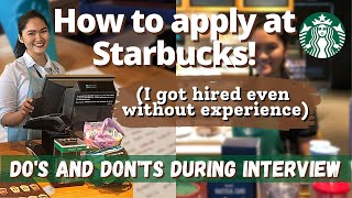 Starbucks Interview Questions and Tips Philippines  How to Get Hired at Starbucks  Barista Secrets [upl. by Naiditch]