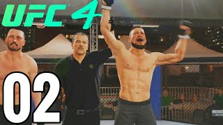 UFC 4 Career Mode Walkthrough Part 2  CRAZY FINISHES [upl. by Lauri]