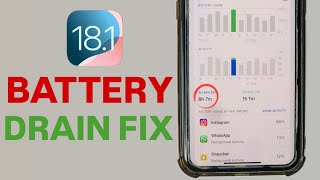 iOS 181  How to FiX BATTERY DRAIN on iPhone [upl. by Mazurek755]