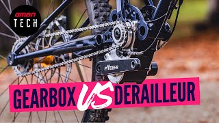 MTB Gearbox VS Regular Derailleur  Which Is Better [upl. by Arekahs]