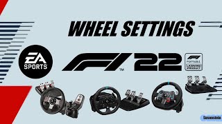 F1 22 Logitech Wheel Best Settings🌟G27 G29 G920 G923 READ DESCRIPTION🙂 [upl. by Rusty371]