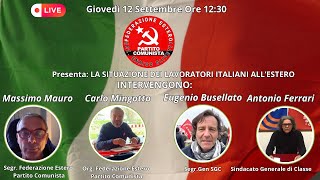 La Federazione Estero del Partito Comunista incontra i rappresentanti del sindacato SGC [upl. by Assilrac]