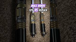 Mace Windu Toy vs Replica Lightsaber [upl. by Obaza943]