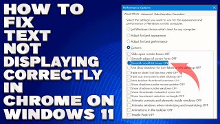 How To Fix Text Not Displaying Correctly in Chrome on Windows 1011 Solution [upl. by Reerg403]