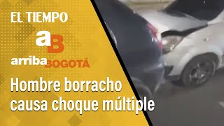 Arriba Bogotá 7 de octubre Choque múltiple deja tres personas heridas  El Tiempo [upl. by Abana344]