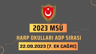 2023 Harp Okulları ADP Ek Çağrıları 7 Gün 2023msü msüadp2023 msüadp [upl. by Hgieleak116]