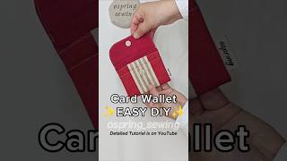 How to sew Card Wallet 🎀 [upl. by Alodi]