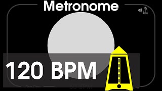 120 BPM Metronome  Allegro amp Allegro Moderato  1080p  TICK and FLASH Digital Beats per Minute [upl. by Nasia]