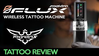 Spektra FLUX wireless Tattoo machine By Fk Irons Review  Recensione [upl. by Kuska]