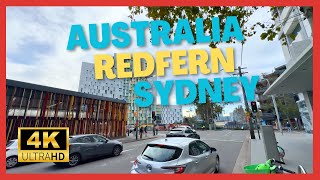 【4K Walk】Walking in Redfern An Inner Southern Suburb of Sydney Australia 2024 [upl. by Melina490]