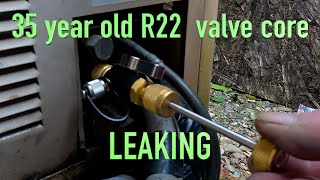 Schrader VALVE CORE replacement AND a GREAT WAY to remove one that is STUCK in AC condenser [upl. by Ceevah326]