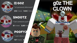 Roblox Myths  G0Z THE CLOWN Explained [upl. by Oznol]