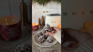 Making Pinecone Brownies 🌲 christmas baking [upl. by Nocam455]