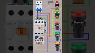 DOL starter control wiring  DOL Starter  dol starter wiring diagram [upl. by Rebhun]