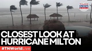 LIVE  Hurricane Milton The Closest Live Views from Florida Traffic Cams  Times Now World [upl. by Eerrehc953]