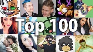 Top 100 beste YouTuberinnen Deutschlands [upl. by Rumery]