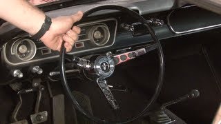 Steering Wheel Replacement  19651966 Mustang [upl. by Blockus]