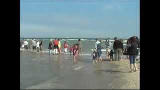 Dänemark  Skagen SkagerrakNordsee und KattegatOstsee prallen zusammen spektakuläres Wellenspiel [upl. by Kosiur]