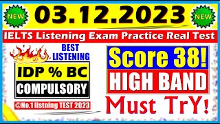 IELTS LISTENING PRACTICE TEST 2023 WITH ANSWERS  03122023 [upl. by Acinnor700]