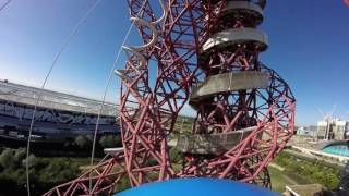 Abseiling The AcelorMittal Orbit Tower Olympic Park London [upl. by Amling]