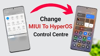 Change Miui Control Center to HyperOS  Redmi 13C HyperOS Control Centre Enable [upl. by Hedva]