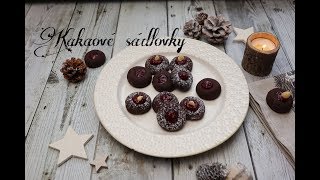 Kakaové sádlovky s marmeládou  Důlkové koláčky  ❄ Vánoční edice ❄  CZSK HD recipe [upl. by Annyl]