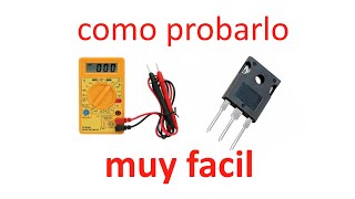 ✅ Como Probar TRANSISTORES Electrónicos de la manera mas facil [upl. by Rebekah]