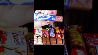 Milky Way Chocolate ASMR shorts asmr chocolate mukbang eatingsounds [upl. by Nerrad593]