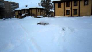 Traxxas ERevo brushless snow bash 6S Lipo [upl. by Innavoig]