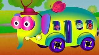 The Wheel On The Bus  Popular Nursery Rhymes Collection I Children Songs [upl. by Citron]