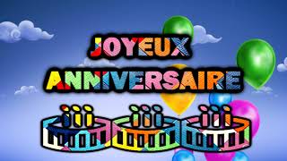 French Circles  Joyeux Anniversaire  French Songs with subtitles [upl. by Clifford]