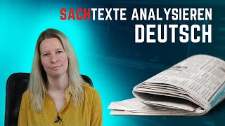 Sachtexte analysieren  Deutsch Oberstufe Abitur [upl. by Llegna586]