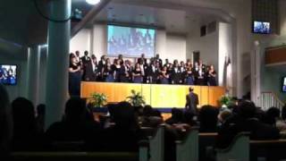 The Oakwood University Aeolians singing quotThe Lord is Blessi [upl. by Eynttirb]