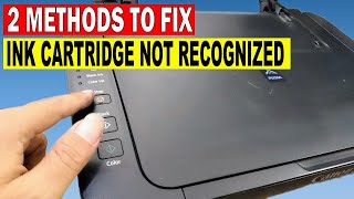 2 WAYS TO FIX THE FOLLOWING INK CARTRIDGE CANNOT BE RECOGNIZED CANON PRINTER [upl. by Adnesor]