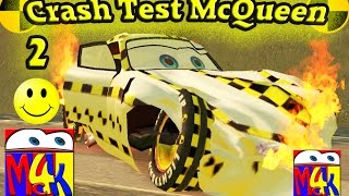 Disney Pixar Cars Crash Test McQueen 2  Mc4K [upl. by Alayne]