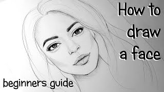 HOW TO DRAW FACES FOR BEGINNERS EASY TUTORIAL [upl. by Anialahs95]