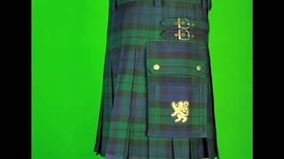 Black Watch Tartan Kilt  Scottish Kilts [upl. by Eixela]