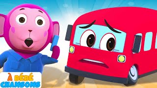 Cinq bus mignons  Comptines pour bébé  À Bébé Chansons [upl. by Rhianna]