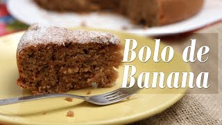 Como fazer Bolo de Banana Vegano [upl. by Baniez]