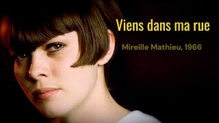 Karaoke · Viens dans ma rue  Mireille Mathieu [upl. by Justinian468]