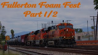 Railfanning Fullerton feat Foam Fest 2024 pt 1 [upl. by Anida]