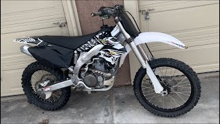 2007 kx450f oil change [upl. by Hilton]